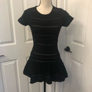 Gracia Black Stretchy Peplum Top